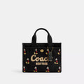 Disney X Coach Cargo Tote Bag 26 With Mickey Mouse In Regenerative Cotton Canvas - Canvas/Brass/Black Multi