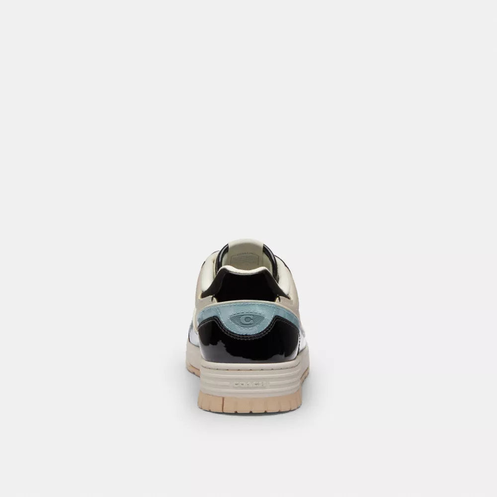Soho Sneaker With Patent Signature - Sea Mist/Black.