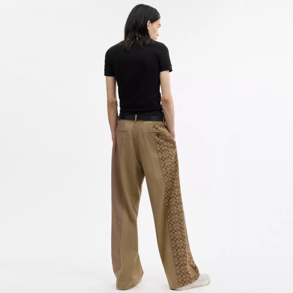 Mashup Yarn Dye Trousers - Tan Multi