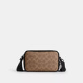 Colton Crossbody Bag 19 In Signature Canvas - Signature Canvas/Matte Black/Tan Black