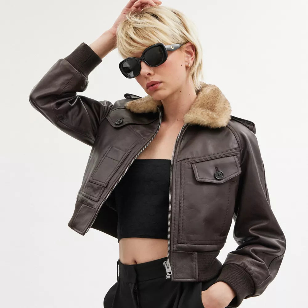 C Hardware Round Sunglasses - Black