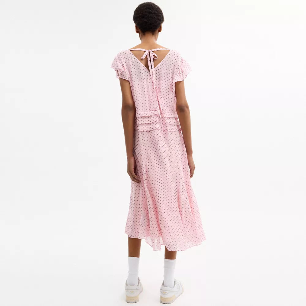 Printed Maxi Dress - Pink Multi
