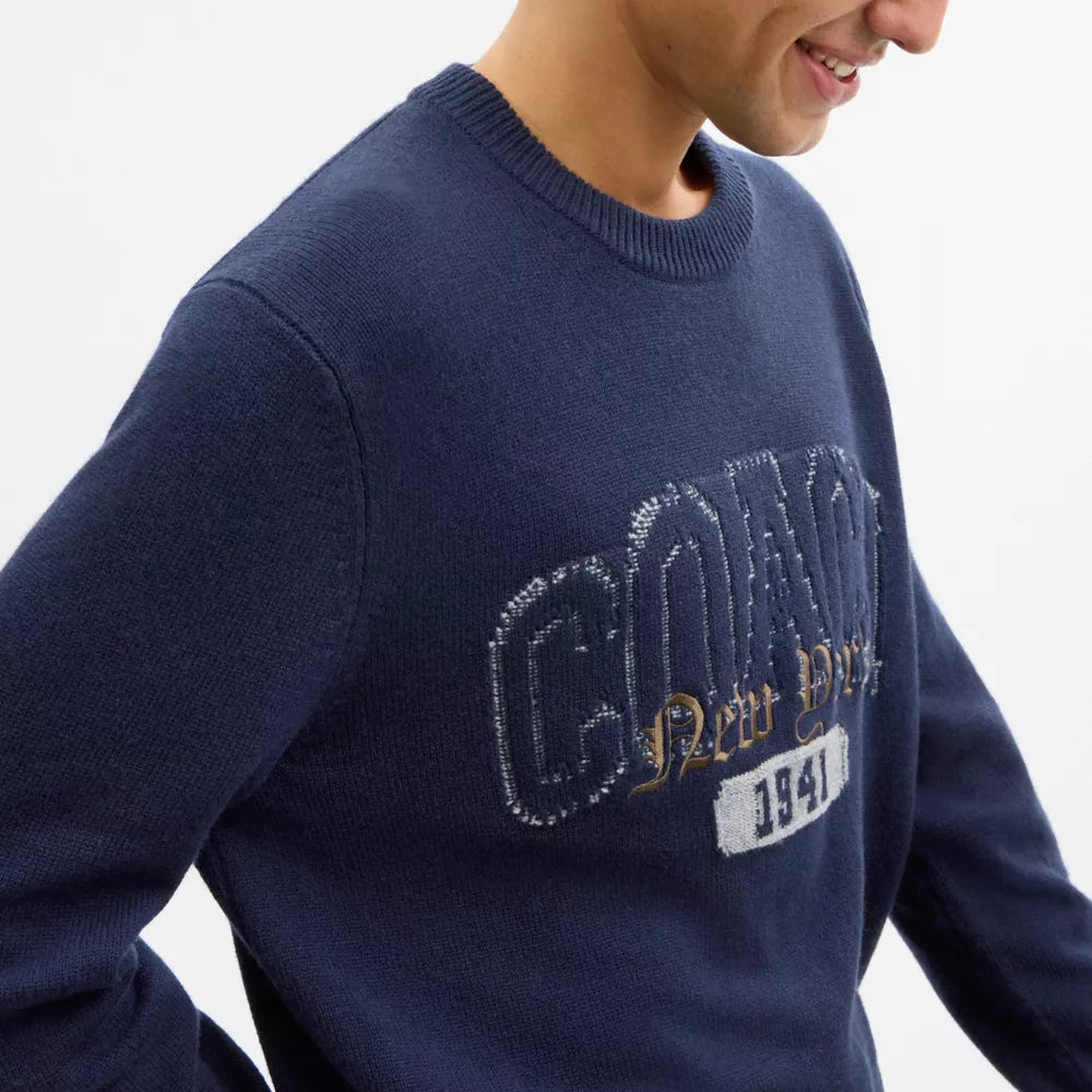 Twisted Heritage Sweater - Navy