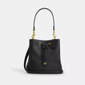 Rowan Bucket Bag - Gold/Black