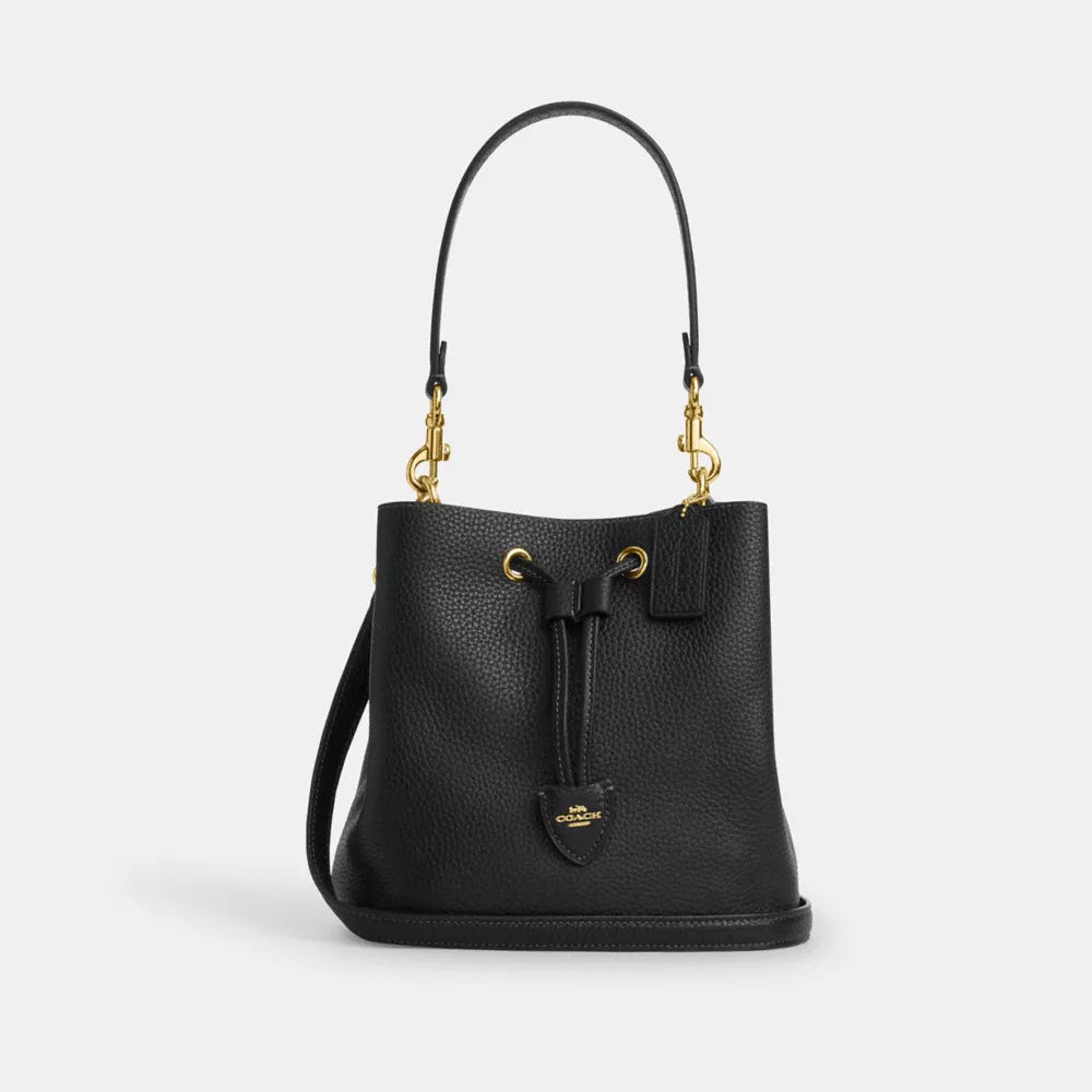 Rowan Bucket Bag - Gold/Black