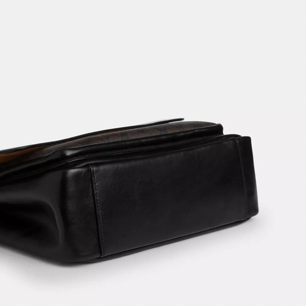 Elodie Crossbody Bag In Signature Canvas - Gold/Walnut/Black