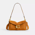 Tabby Shoulder Bag 26 - Suede/Brass/Marigold
