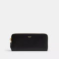 New York Slim Accordion Zip Wallet - Brass/Black