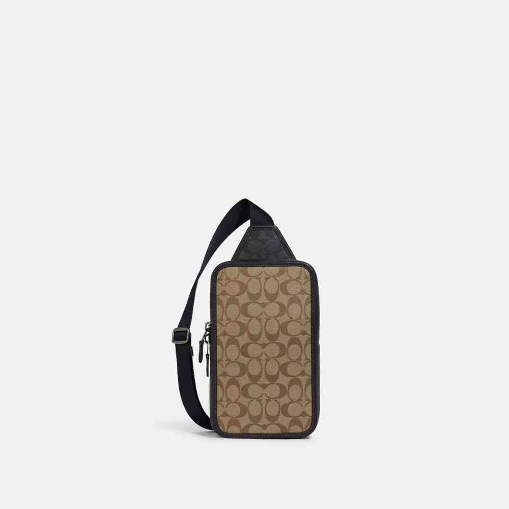 Sullivan Pack In Blocked Signature Canvas - Signature Canvas/Gunmetal/Khaki/Charcoal