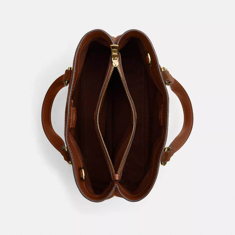 Station Carryall Bag - Suede/Gold/Warm Brown