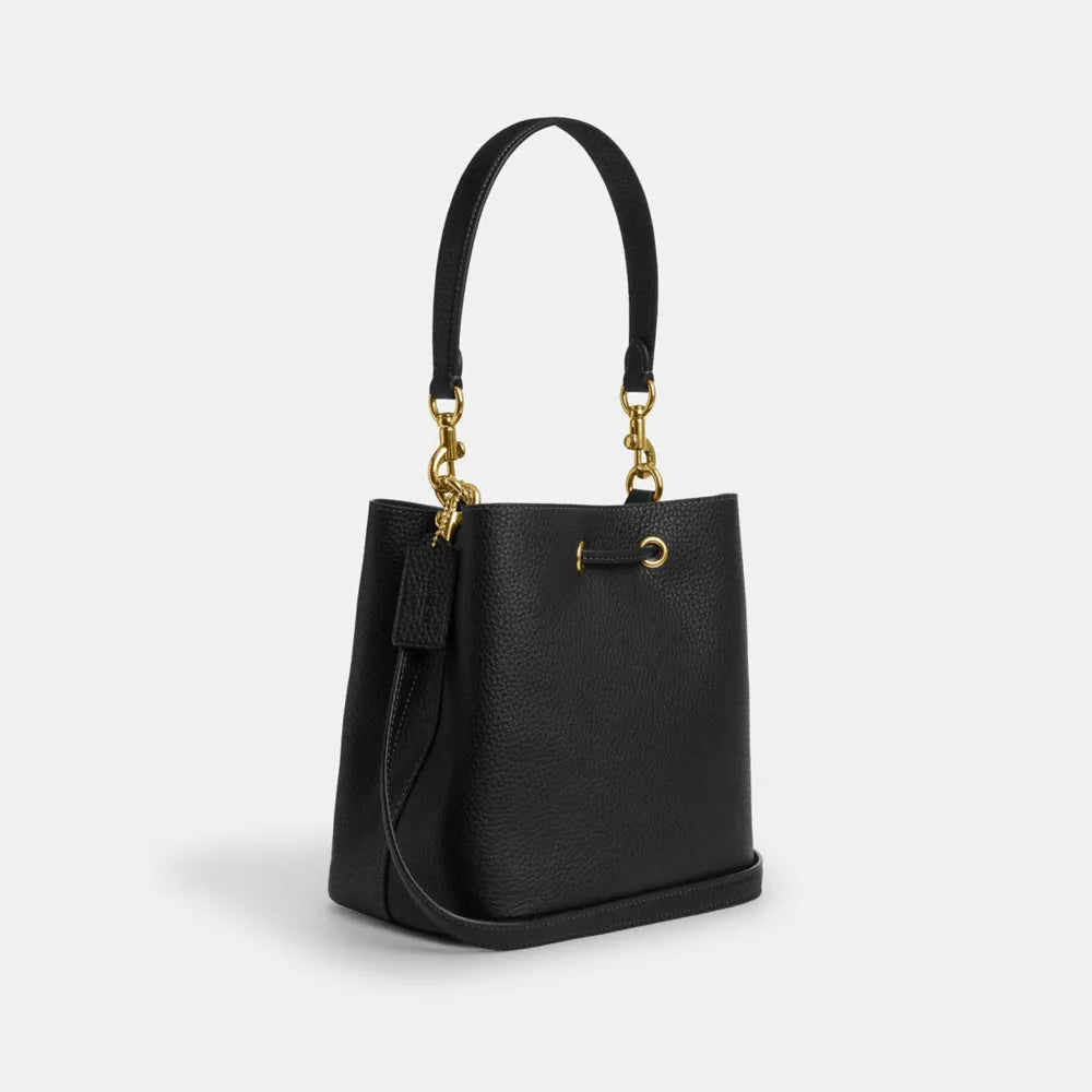 Rowan Bucket Bag - Gold/Black