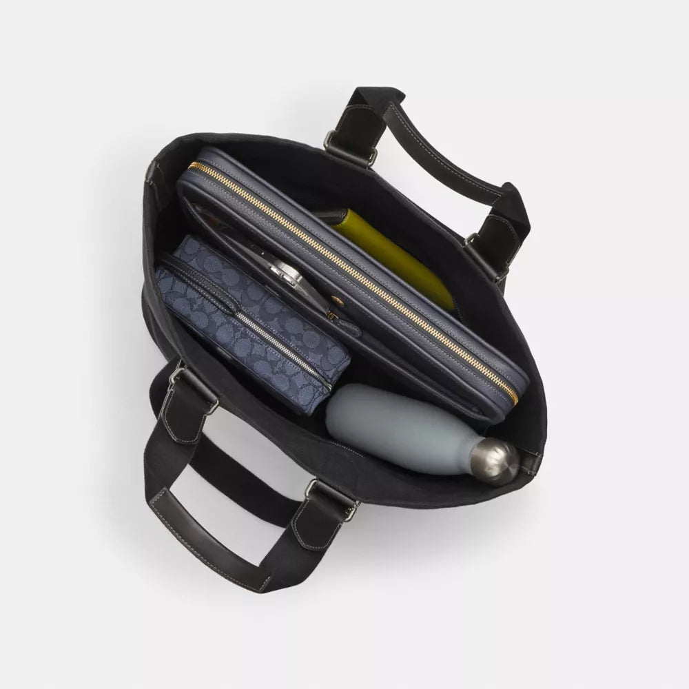 Small Tour Tote Bag - Canvas/Gunmetal/Black Multi