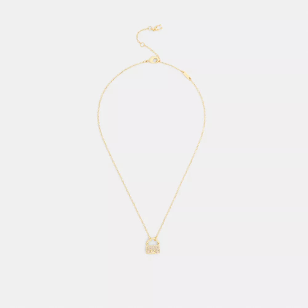 Pavﾨﾦ Tabby Pendant Necklace - Gold/Clear