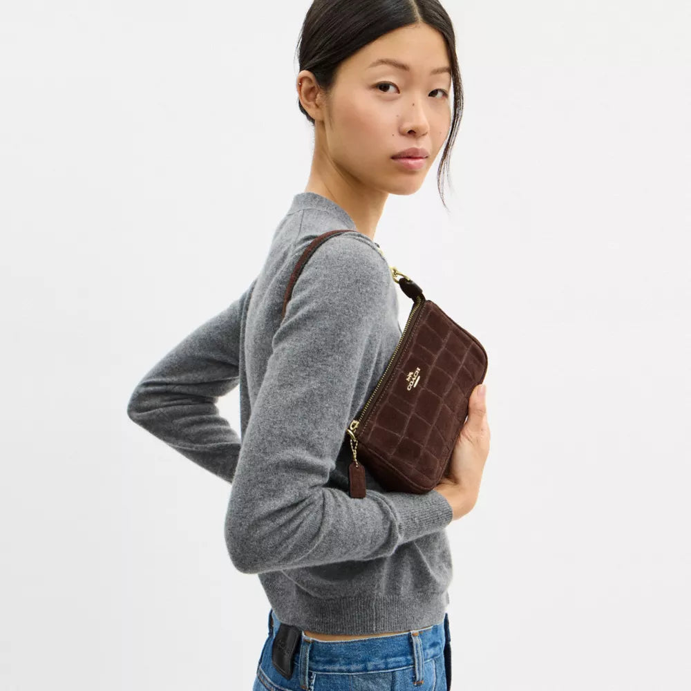 Nolita 19 - Embossed Crocodile/Gold/Maple