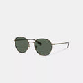 Metal Windsor Round Sunglasses - Dark Tortoise/Antique Gold