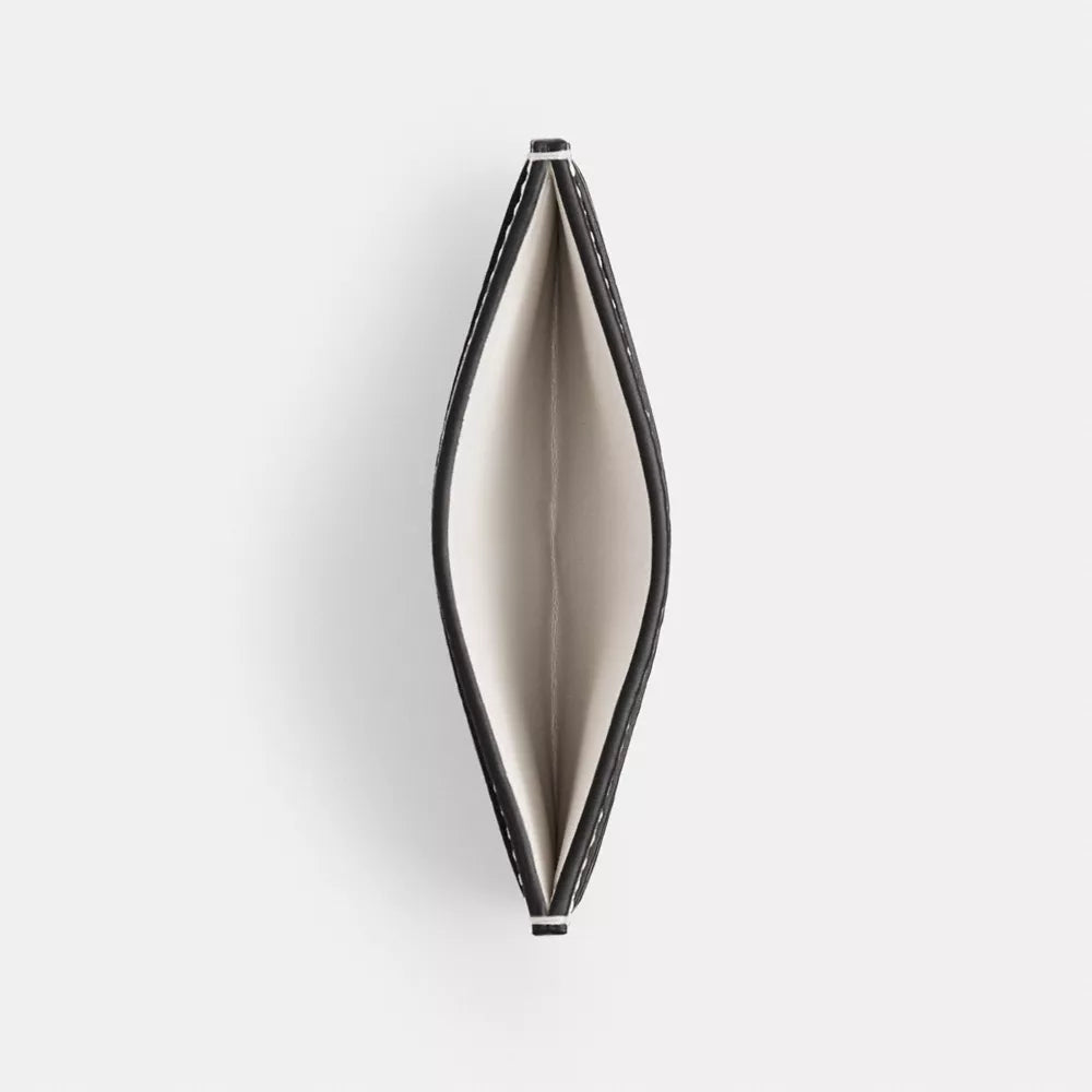 Essential Card Case In Colorblock - Smooth Leather/Brass/Ash Multi