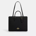 Maggie Tote Bag - Pebbled Leather/Gold/Black
