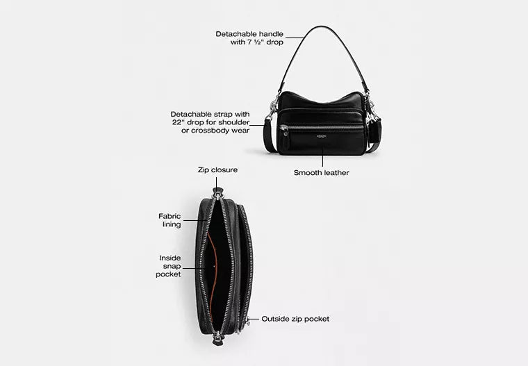 Dakota Crossbody Bag - Black