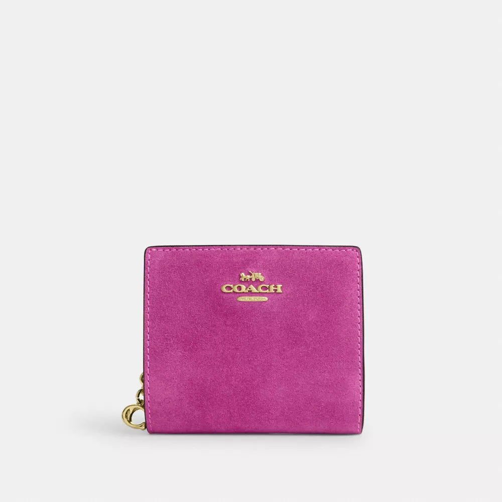 Snap Wallet - Suede/Im/Magenta