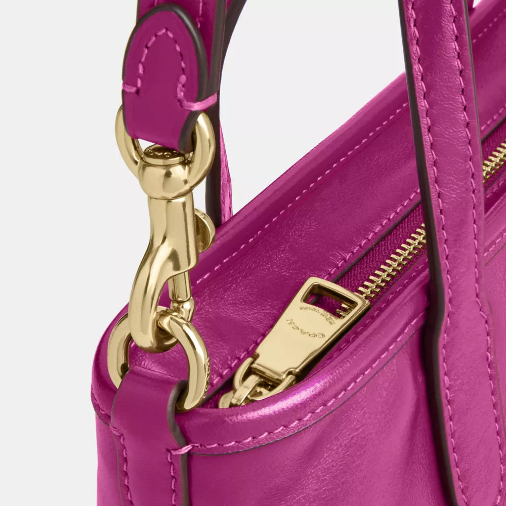 City Mini Tote Bag - Smooth Leather/Im/Magenta