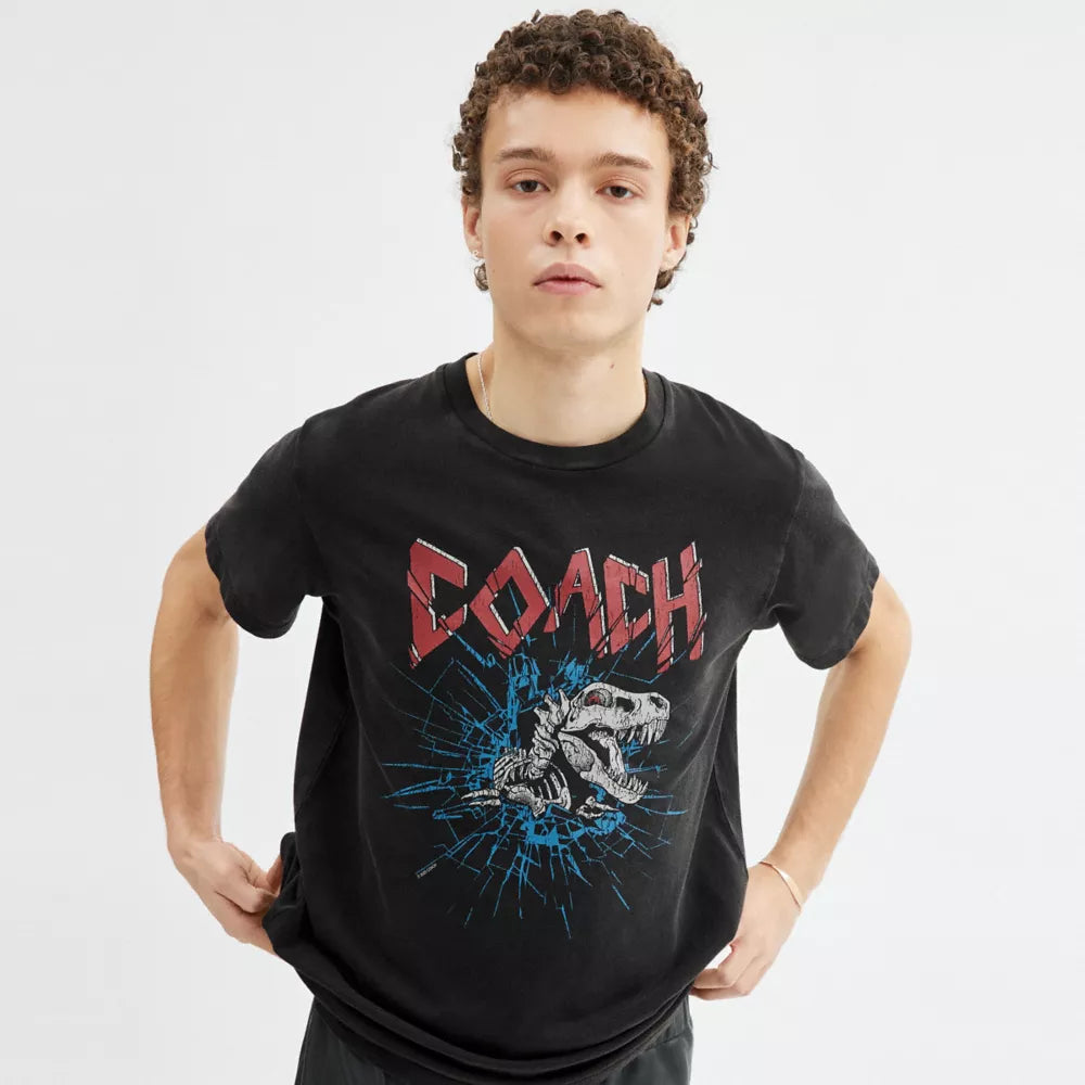 Signature Skeleton Rexy T-Shirt - Black