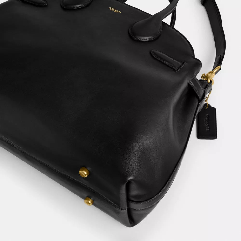 Soft Empire Carryall Bag 40 - Smooth Leather/Brass/Black