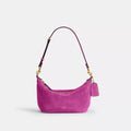 Demi Bag - Suede/Brass/Magenta