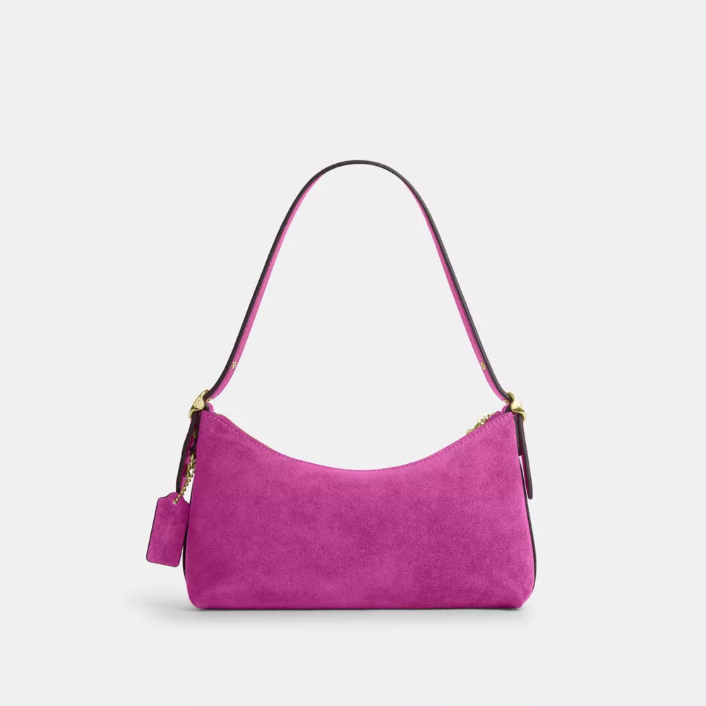 Emeilia Shoulder Bag - Suede/Im/Magenta