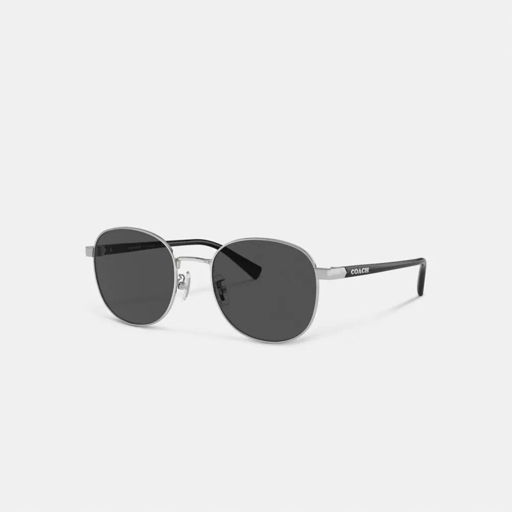Metal Round Sunglasses - Silver/Black