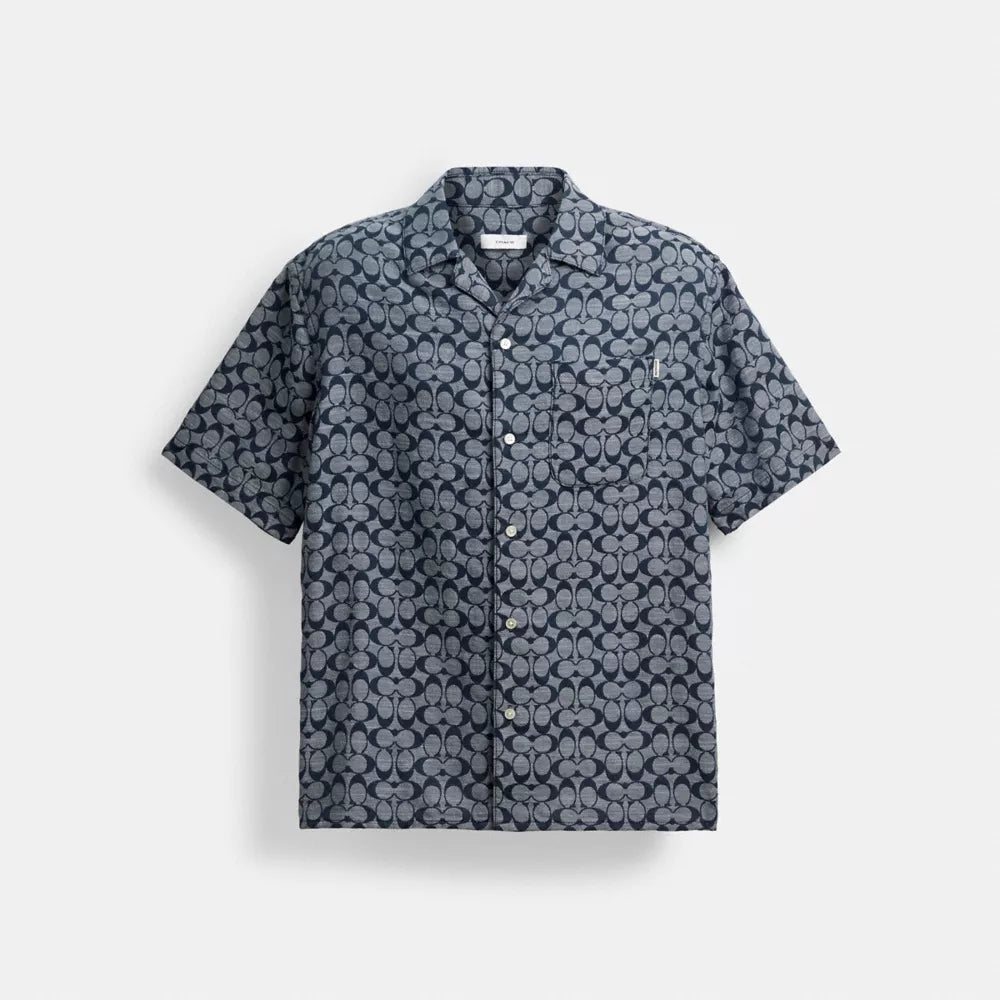 Signature Camp Shirt - Navy