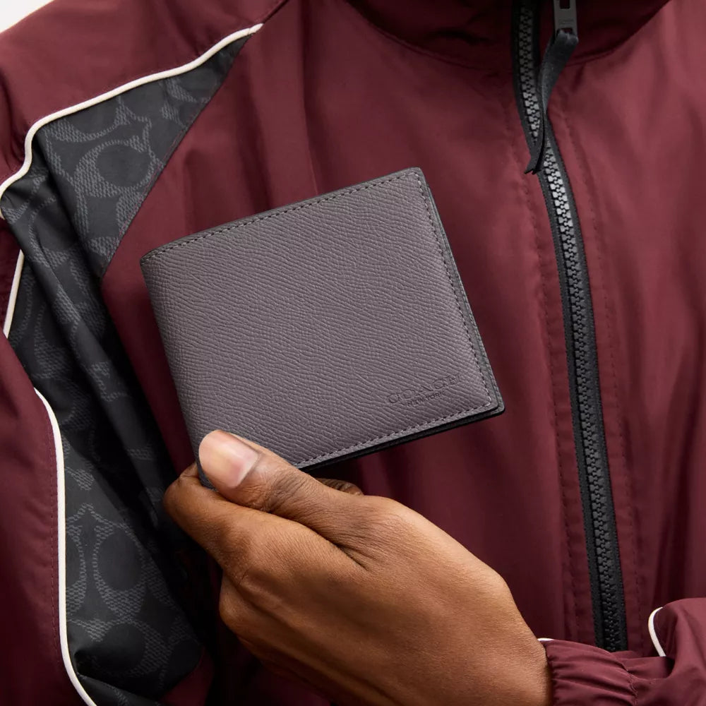 ID Billfold Wallet - Crossgrain Leather/Graphite Gray