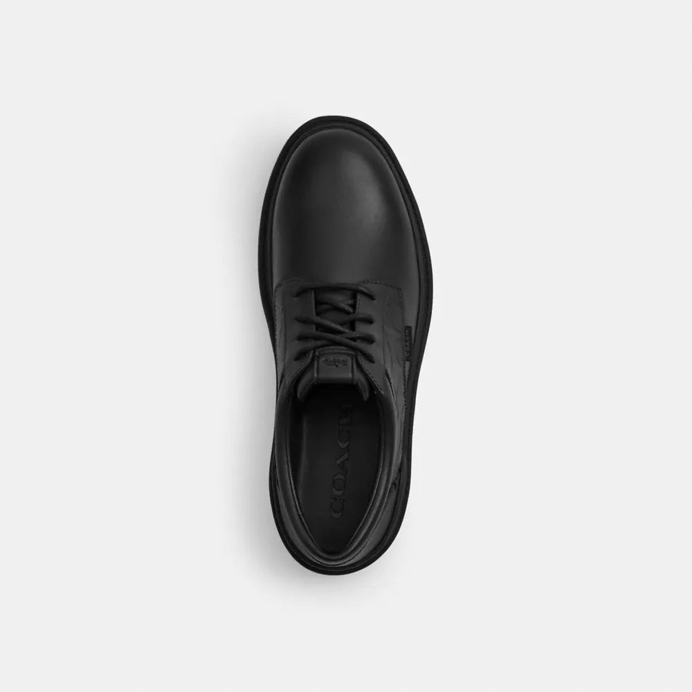 Cameron Derby In Signature Leather - Black