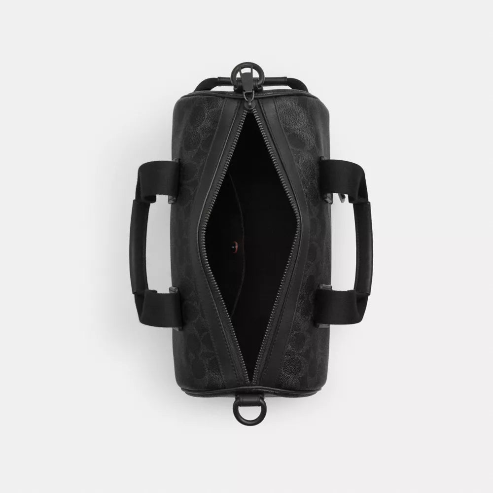Explorer Duffle Bag 28 In Signature Canvas - Signature Canvas/Matte Black/Black Signature