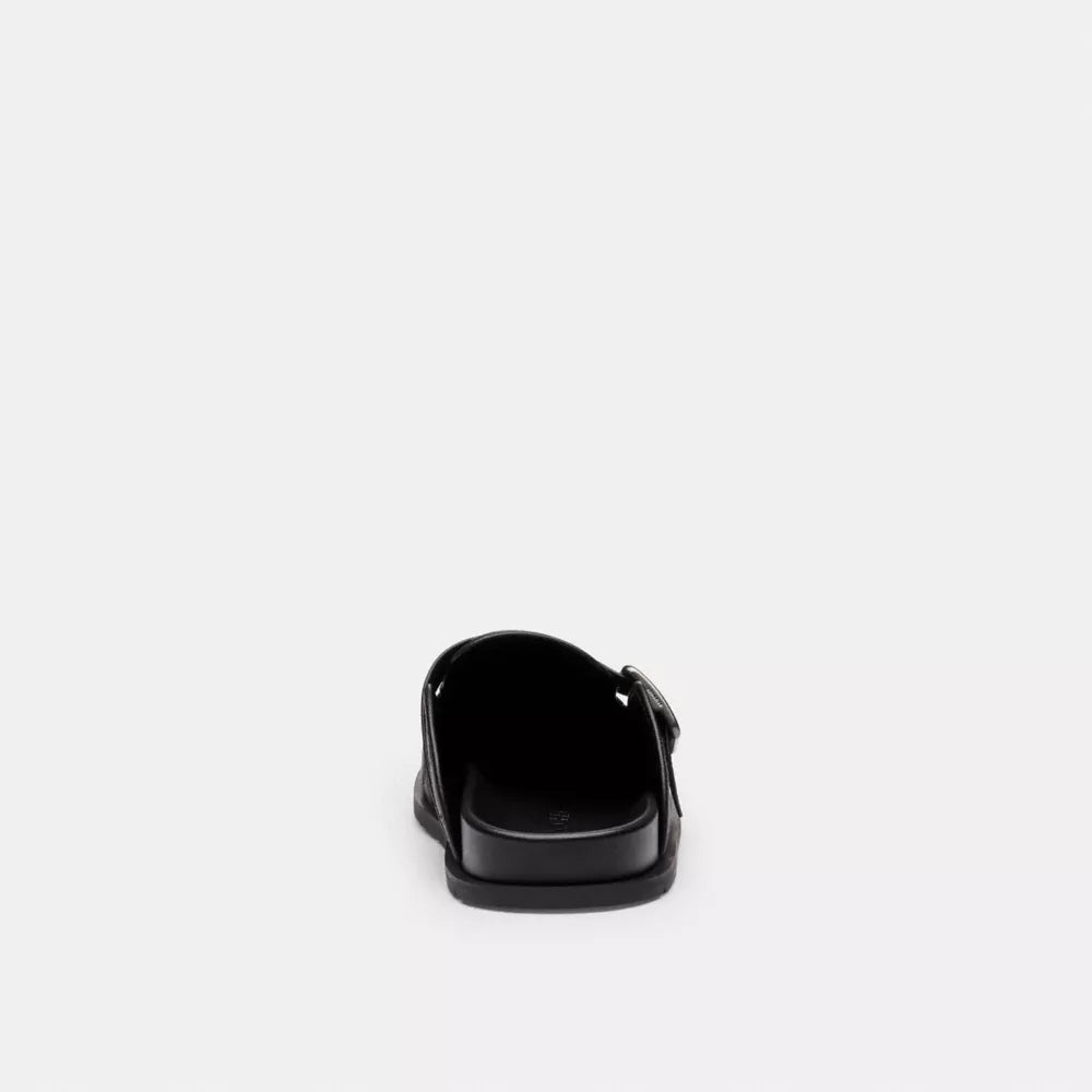 Buckle Clog In Signature Jacquard - Jacquard/Graphite/Black