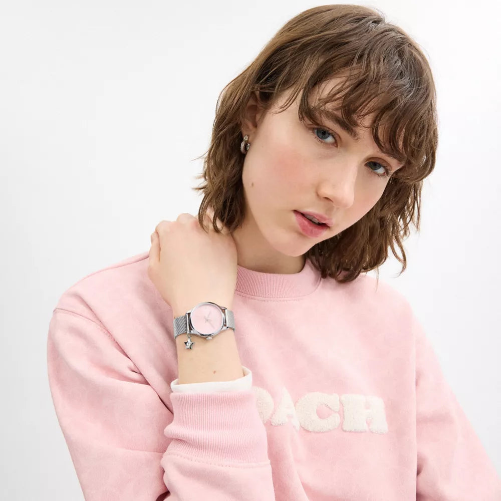 Ruby Watch Gift Set, 32MM - Stainless Steel/Blush