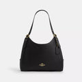 Erin Shoulder Bag - Pebbled Leather/Gold/Black
