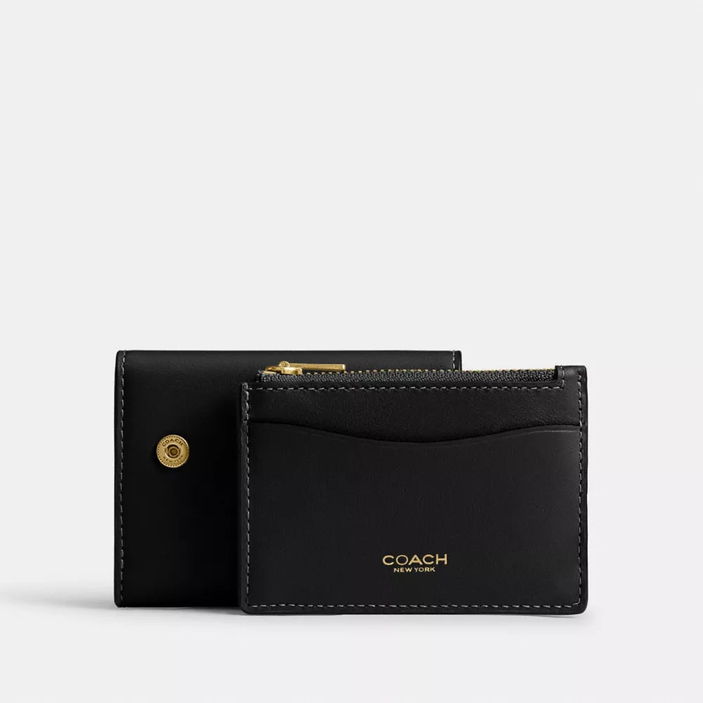 Essential Card Holder Wallet - Brass/Black