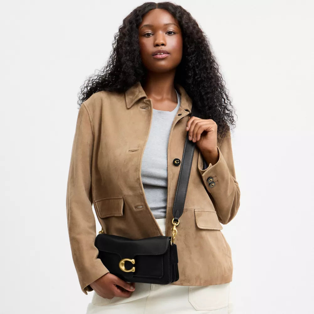 Tabby Shoulder Bag 26 - Smooth Leather/Brass/Black