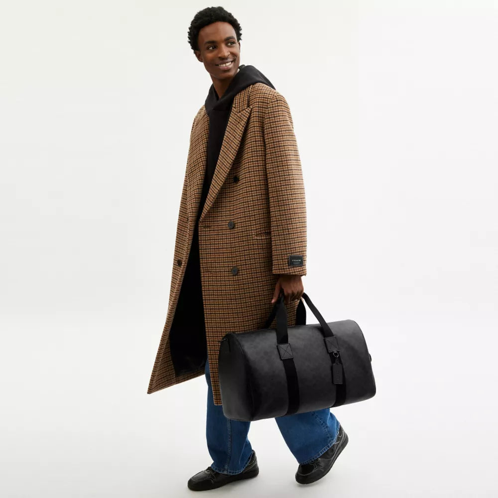 Explorer Duffle Bag 50 In Signature Canvas - Matte Black/Black Signature