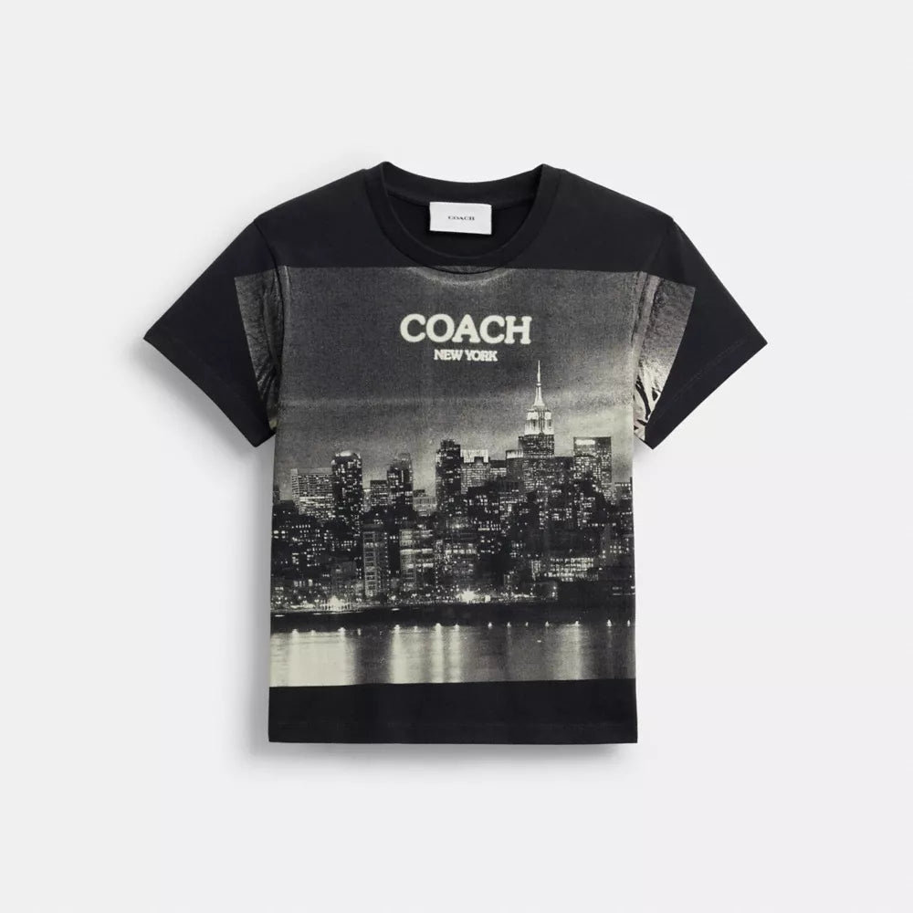 Postcard 90s Fit T-Shirt - Black