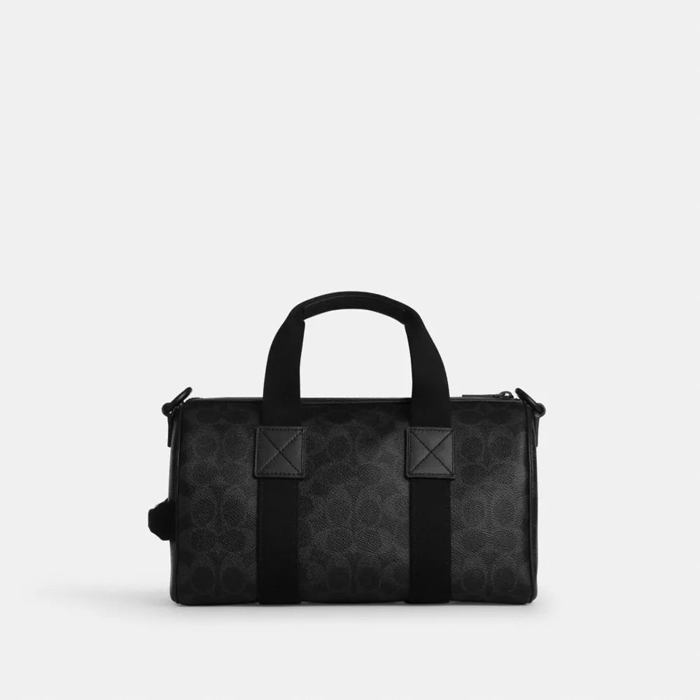 Explorer Duffle Bag 28 In Signature Canvas - Signature Canvas/Matte Black/Black Signature