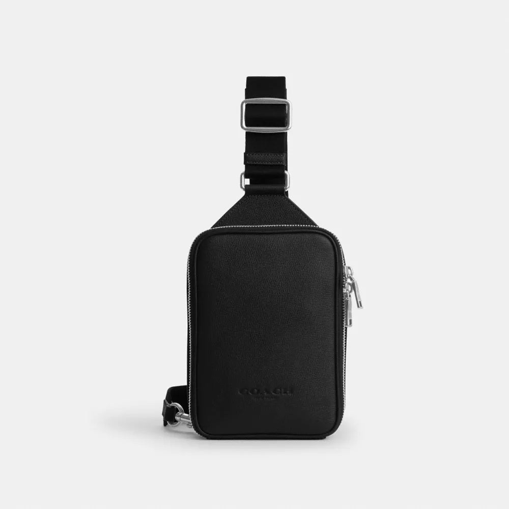 Ray Pack - Crossgrain Leather/Silver/BLACK
