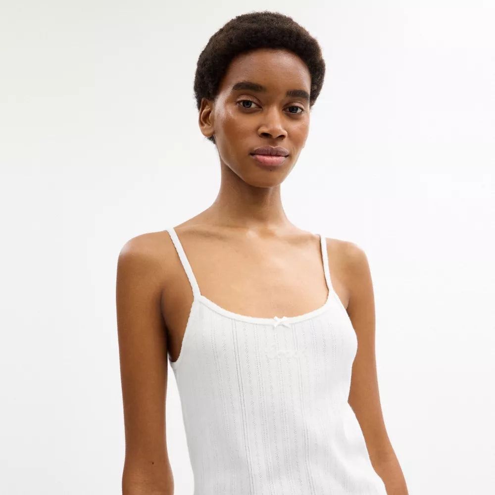 Pointelle Tank - Off White