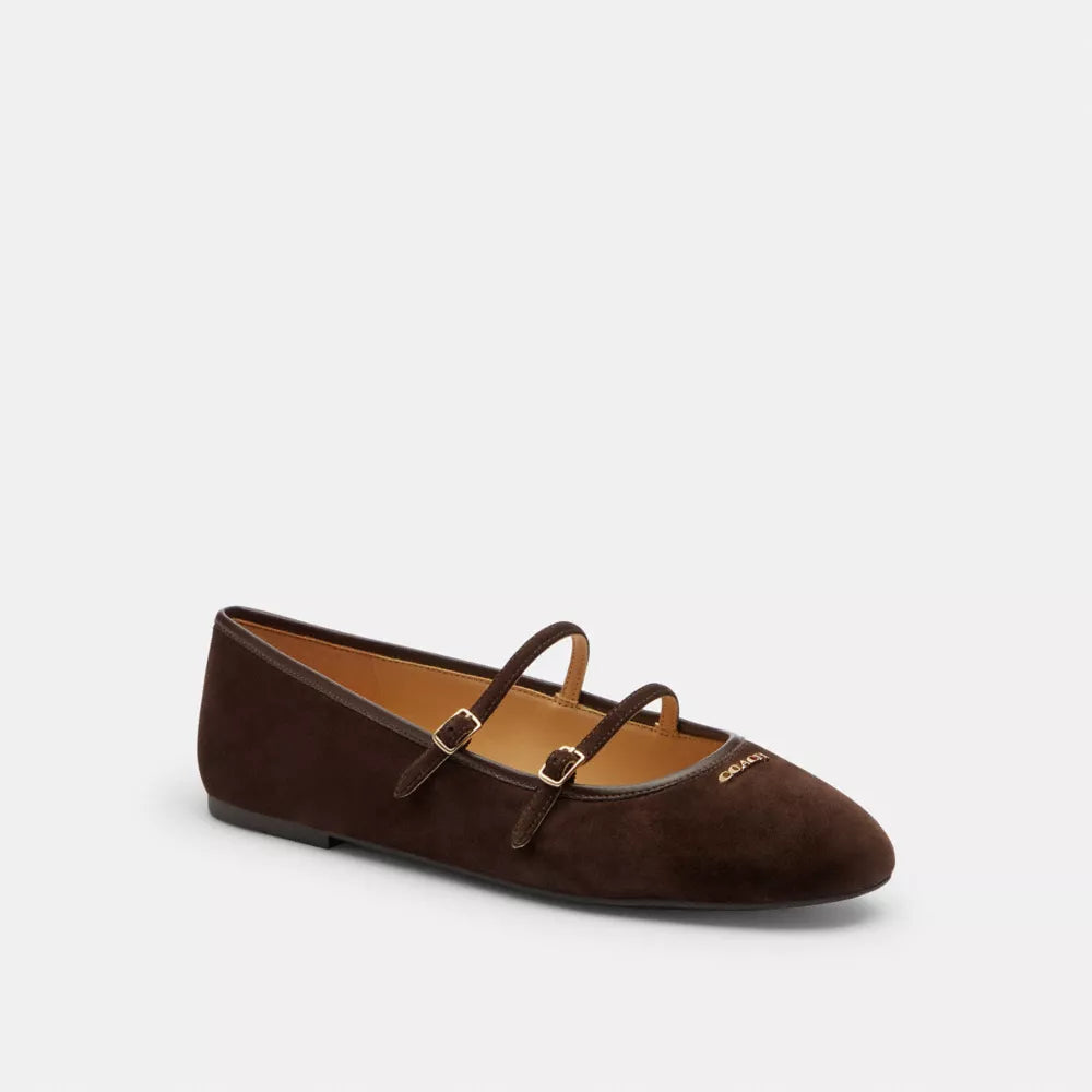 Double Buckle Mary Jane - Chocolate Brown