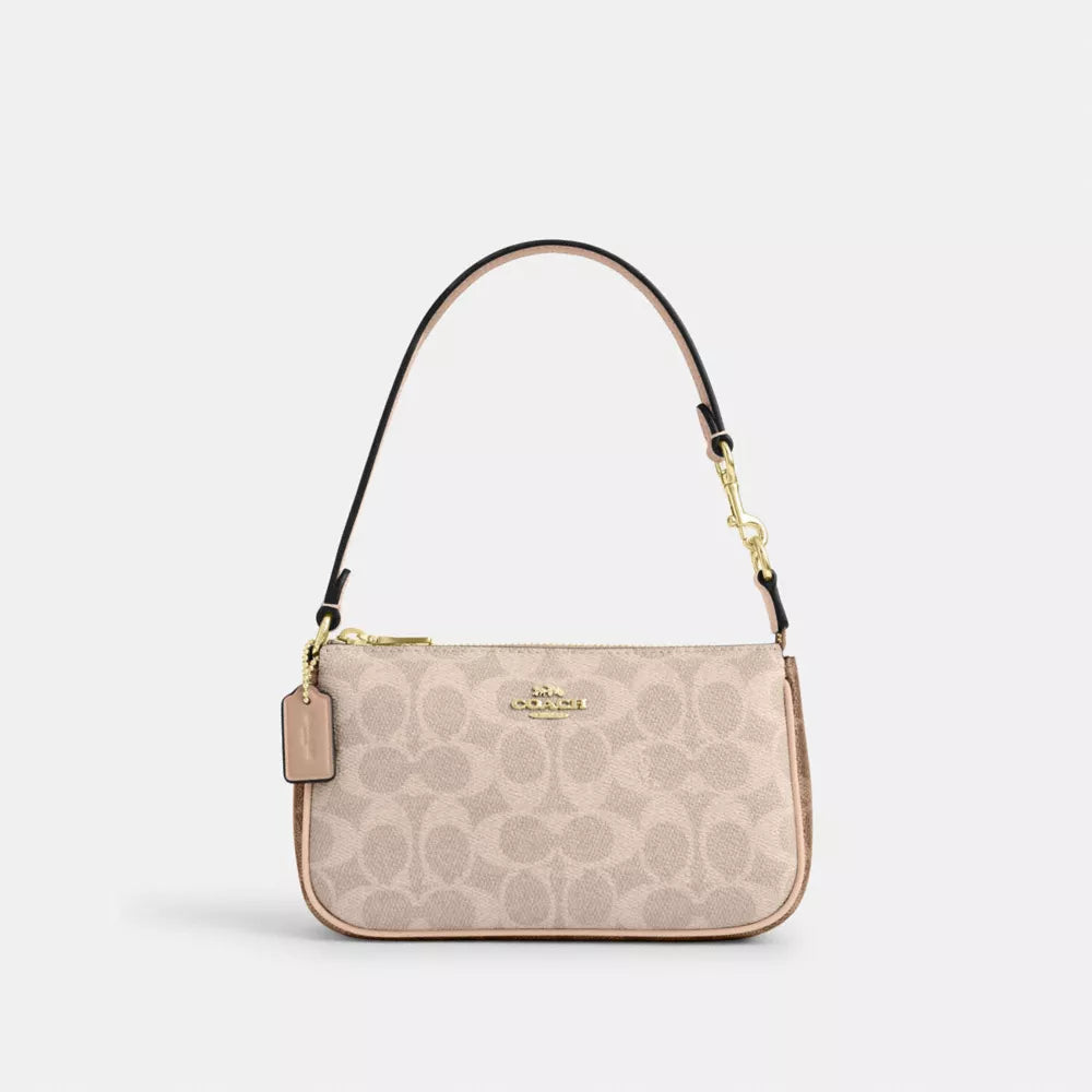 Nolita 19 In Blocked Signature Canvas - Gold/Sand/Tan