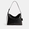 Mott Messenger Bag 38 In Loved Leather - Black/Light Tan