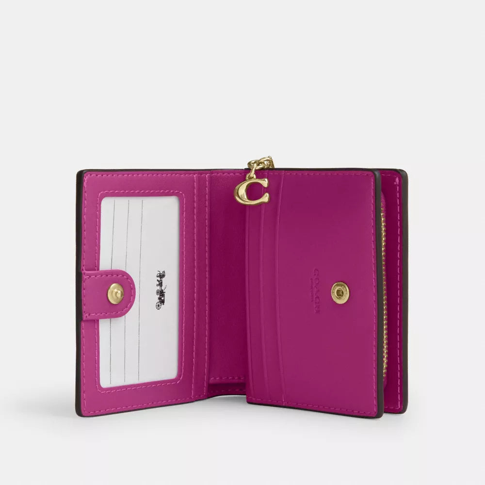 Snap Wallet - Suede/Im/Magenta