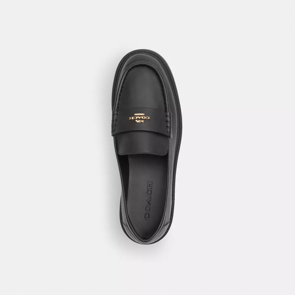Lucy Loafer - Coated Canvas/Black