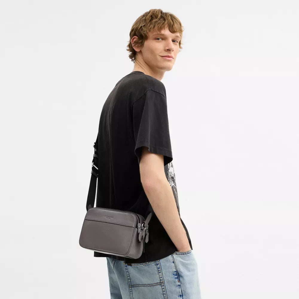 Graham Crossbody Bag - Silver/Graphite