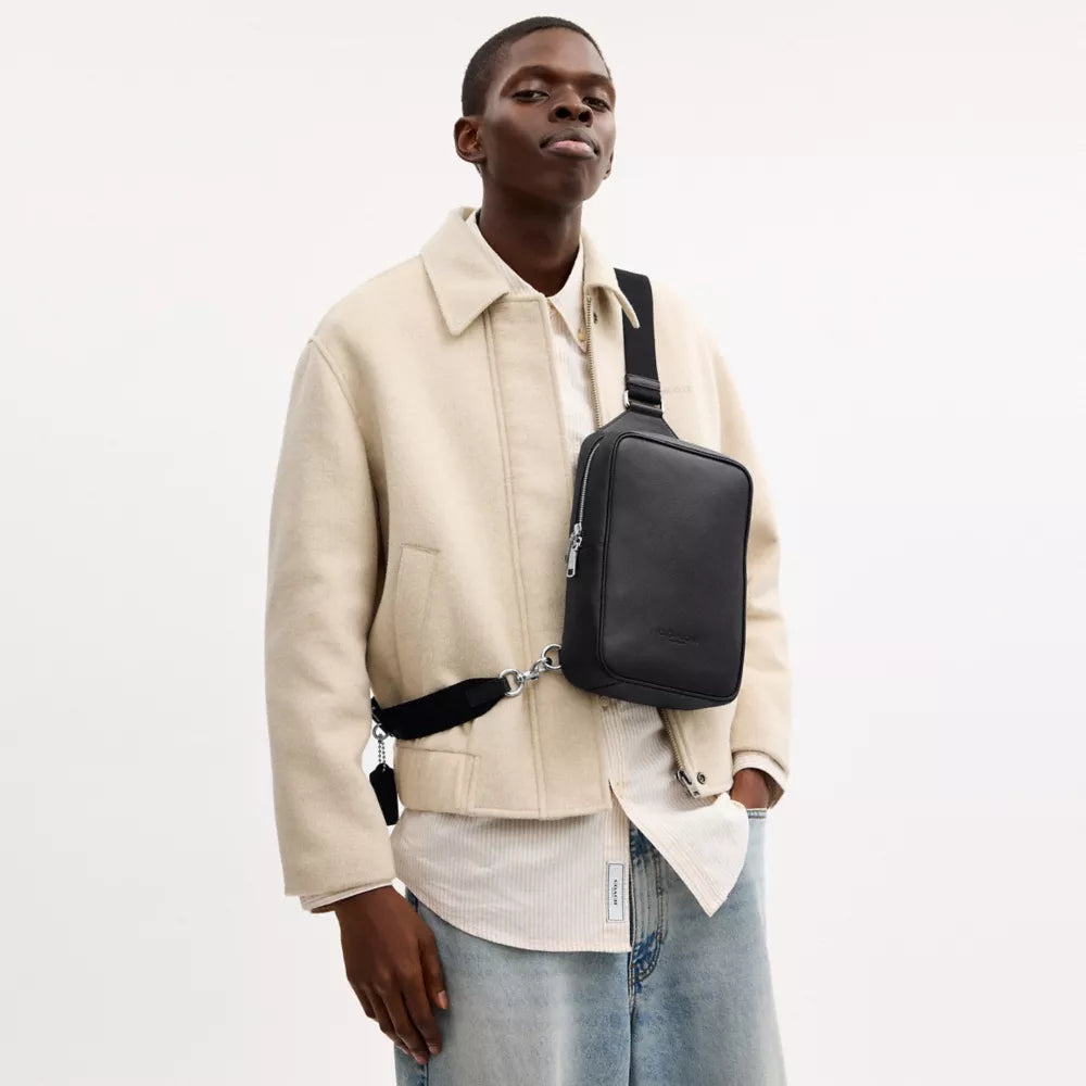 Ray Pack 17 - Crossgrain Leather/Silver/BLACK